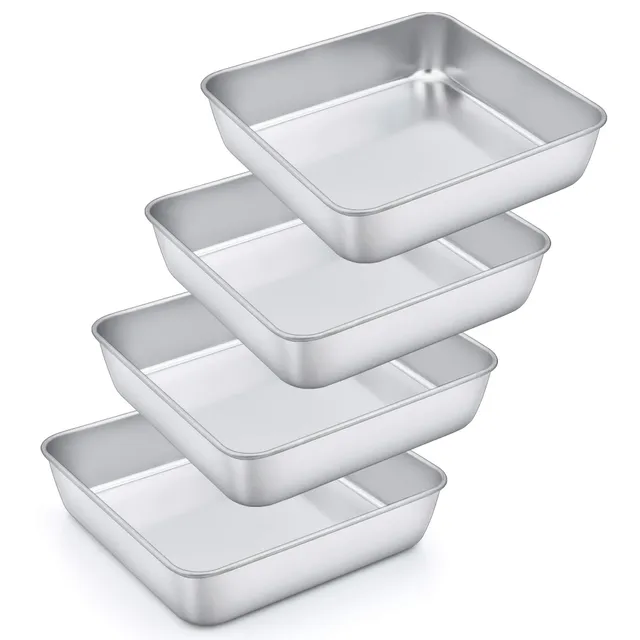 homikit-bakeware-kuchenform-21x21-backform-4er-set-edelstahl image 1