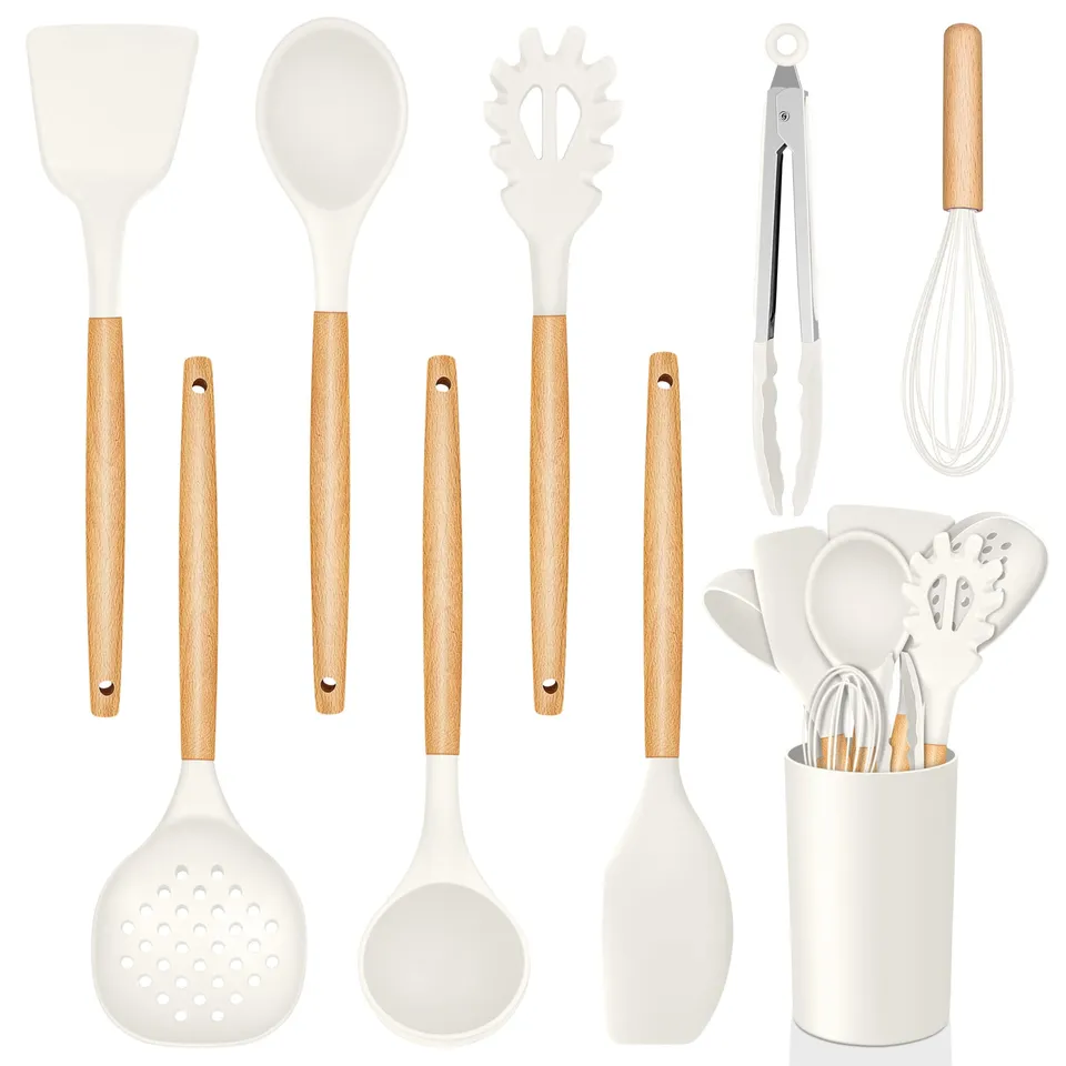 homikit-k-chenhelfer-set-silikon-9-teilig-wei-holzgriff image 1