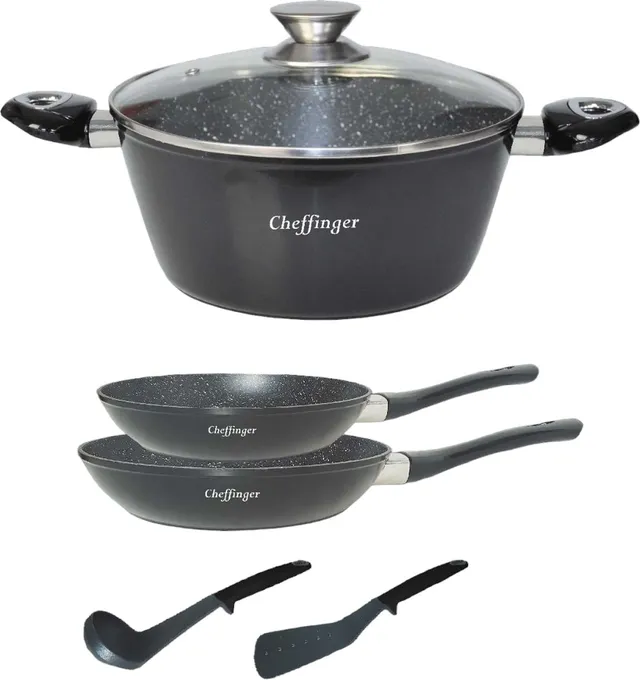 cheffinger-cf-fa06-bratpfanne-antihaft-schwarz image 1