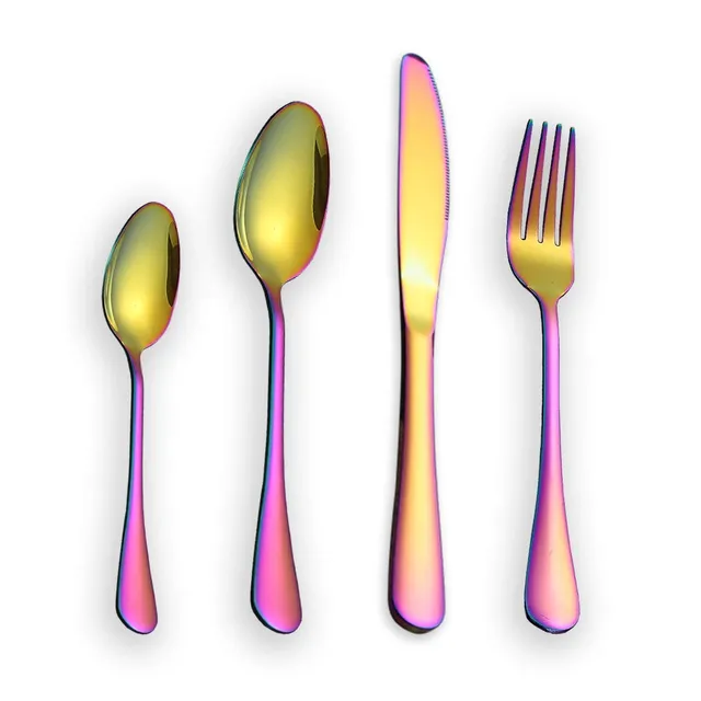 berglander-cutlery-set-besteckset-24-tlg-regenbogen-titan image 1