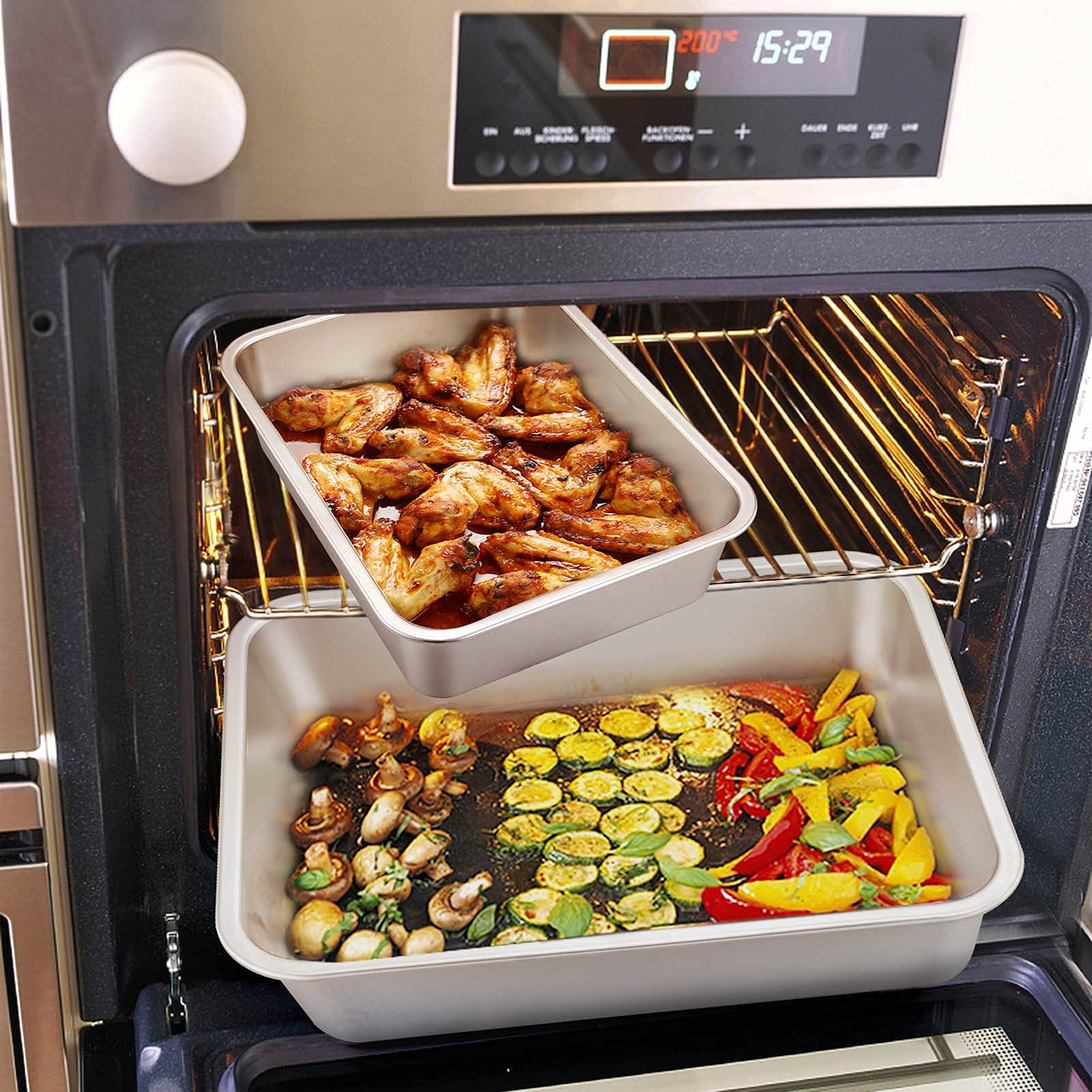 homikit-bakeware-auflaufform-set-2-teilig-edelstahl-32-5-27-cm image 4