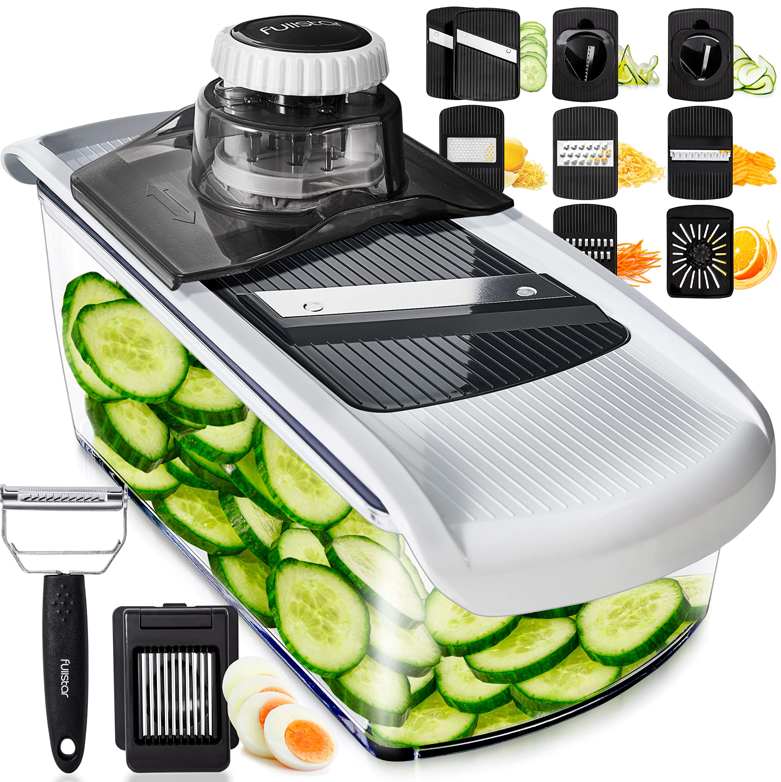 fullstar-pro-mandoline-gem-sehobel-11-in-1-edelstahlklingen image 1