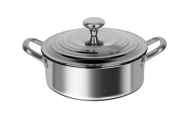 cheffinger-cookware-cf-3plysc24-kochtopf-24cm-edelstahl image 1