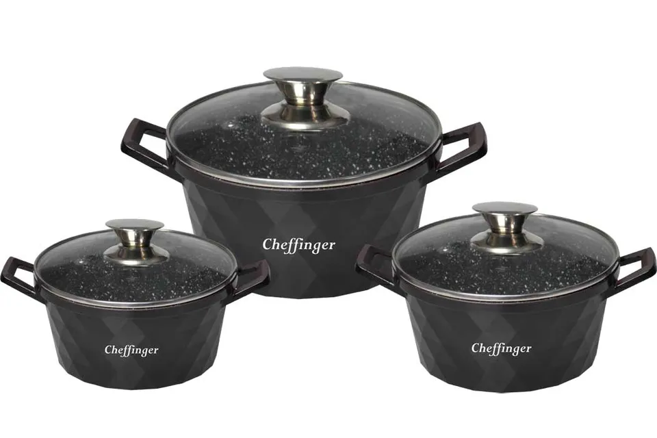 cheffinger-cookware-cf-diac03-kochtopf-schwarz image 1