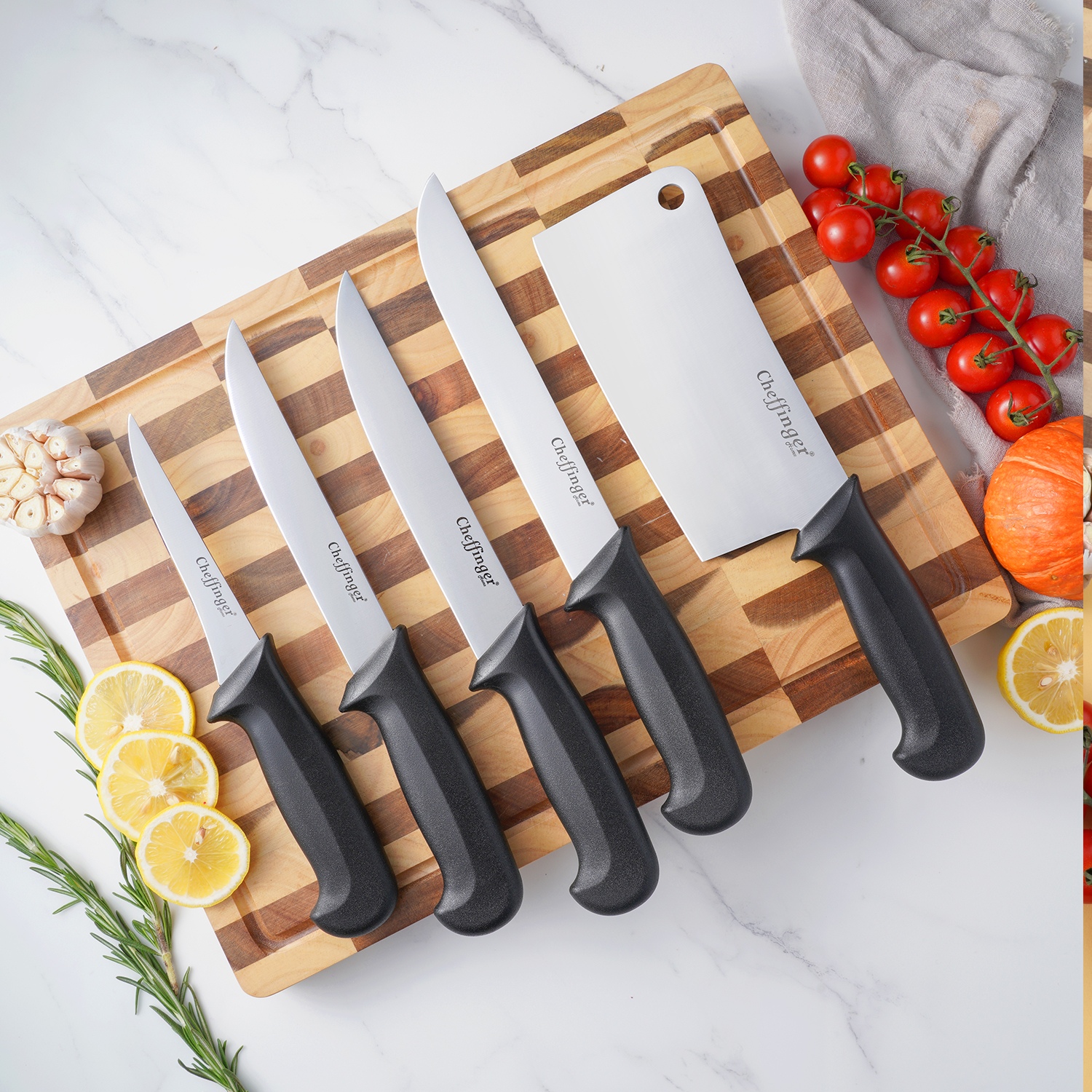 cheffinger-knives-cf-bg12-schneidebrett-schwarz-kunststoff image 2