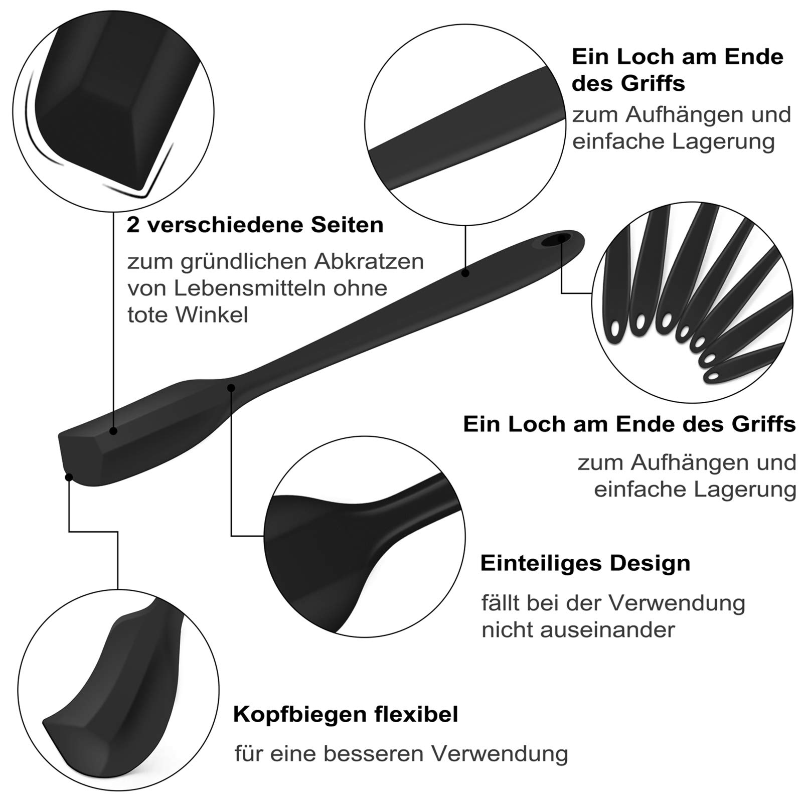 homikit-kitchen-gadgets-spatel-set-7-teilig-silikon-schwarz image 3