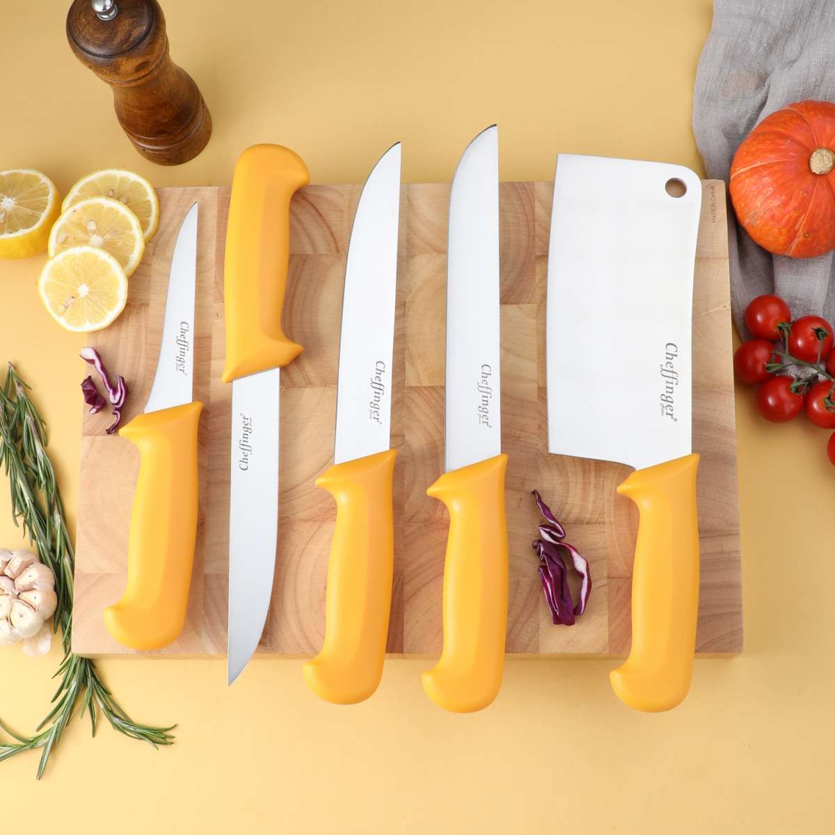cheffinger-knives-cf-bg12-schneidebrett-gelb-kunststoff image 2