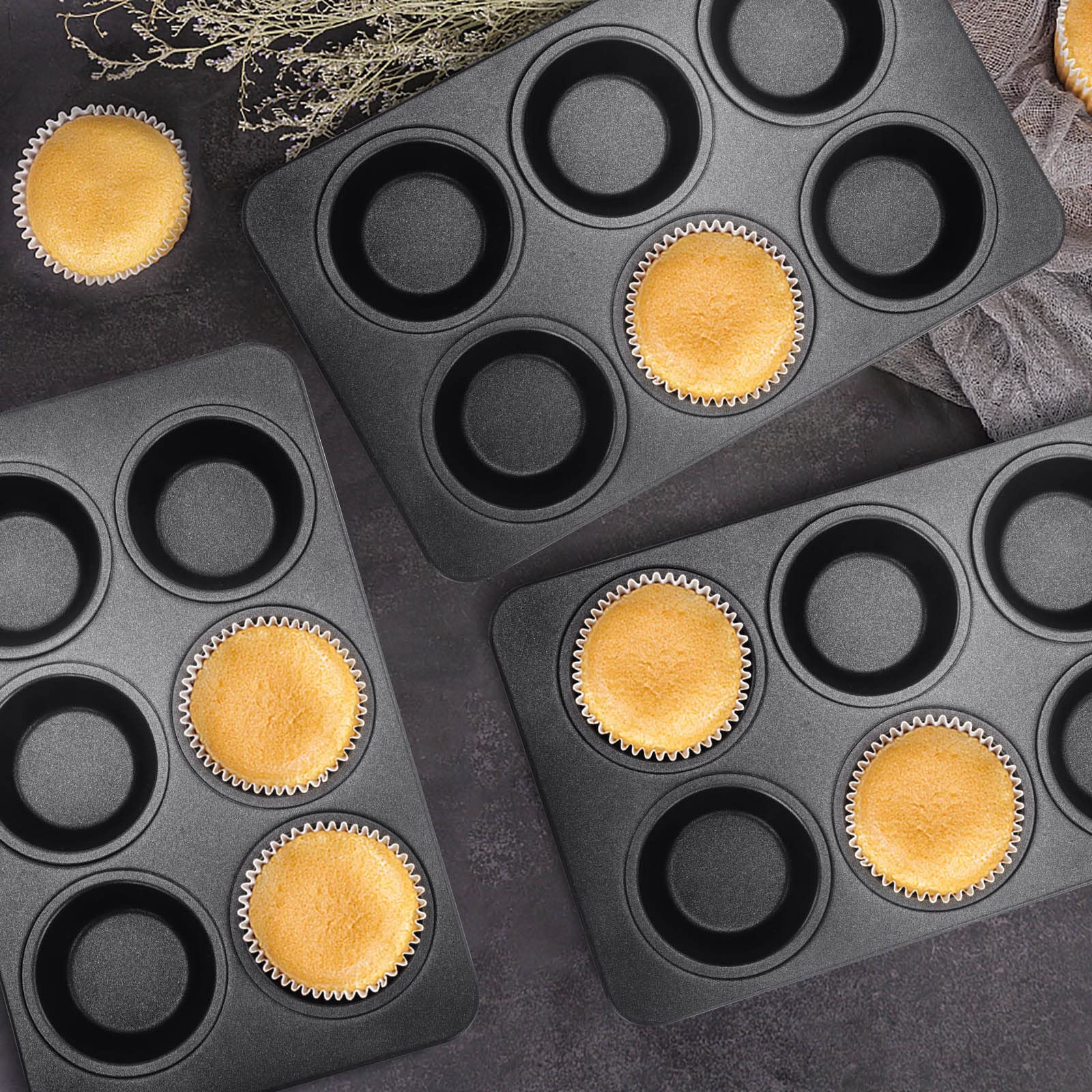 homikit-bakeware-muffinform-edelstahl-antihaft-6er-3-teilig image 7