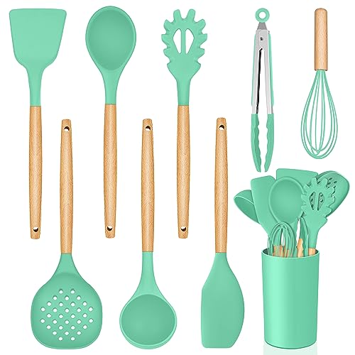 homikit-k-chenhelfer-set-silikon-9-teilig-gr-n-holzgriff image 8