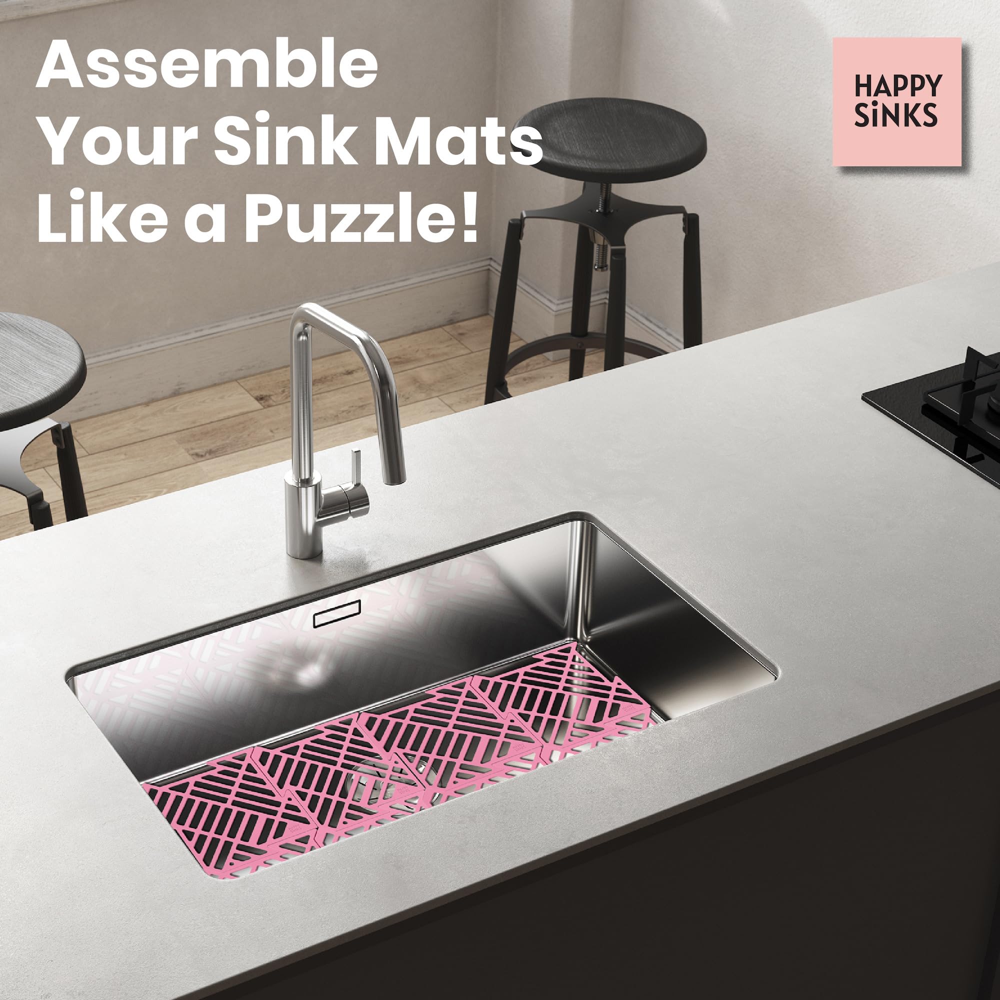 happy-sinks-sink-accessories-sp-lbeckenmatte-silikon-4er-rosa image 5