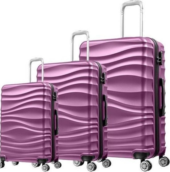 cheffinger-travel-cf-abs04-reisekoffer-lila-hartschale image 2