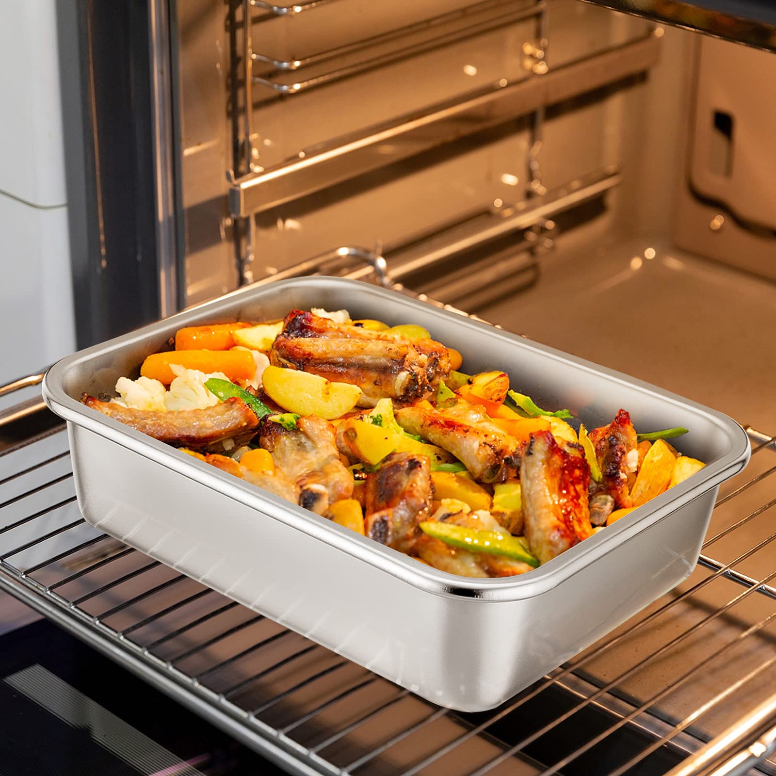 homikit-bakeware-auflaufform-edelstahl-27x21x8cm-klein-ofenfest image 6