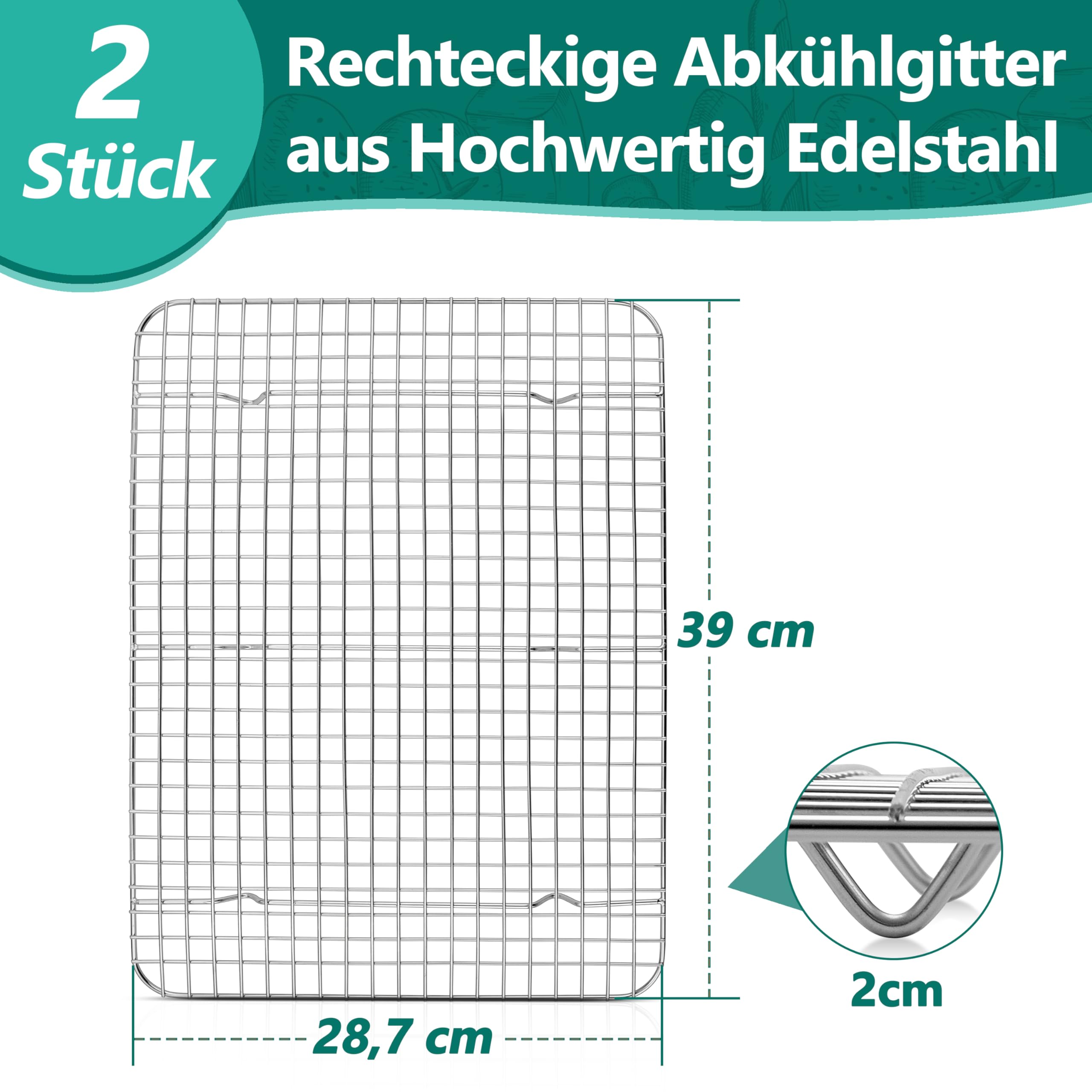 homikit-bakeware-abk-hlgitter-edelstahl-39x28-7cm-2-st-ck image 2